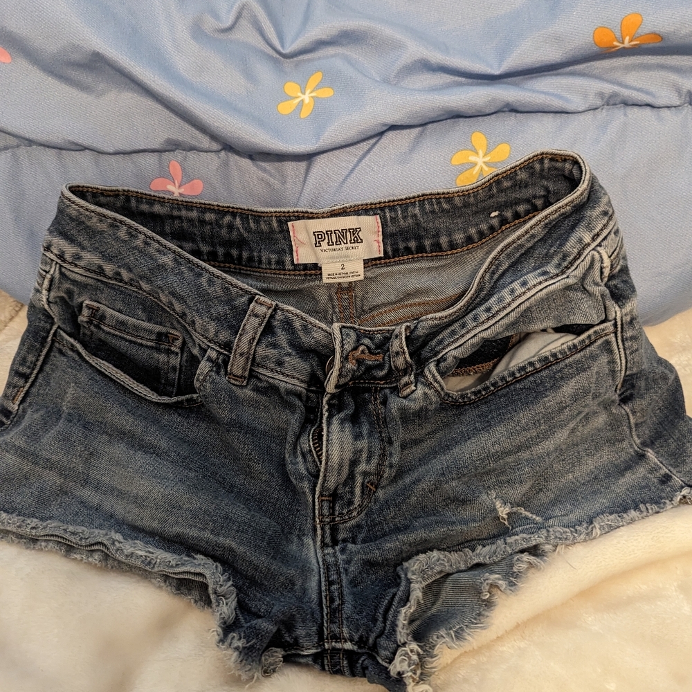 Victoria Secret Pink denim shorts